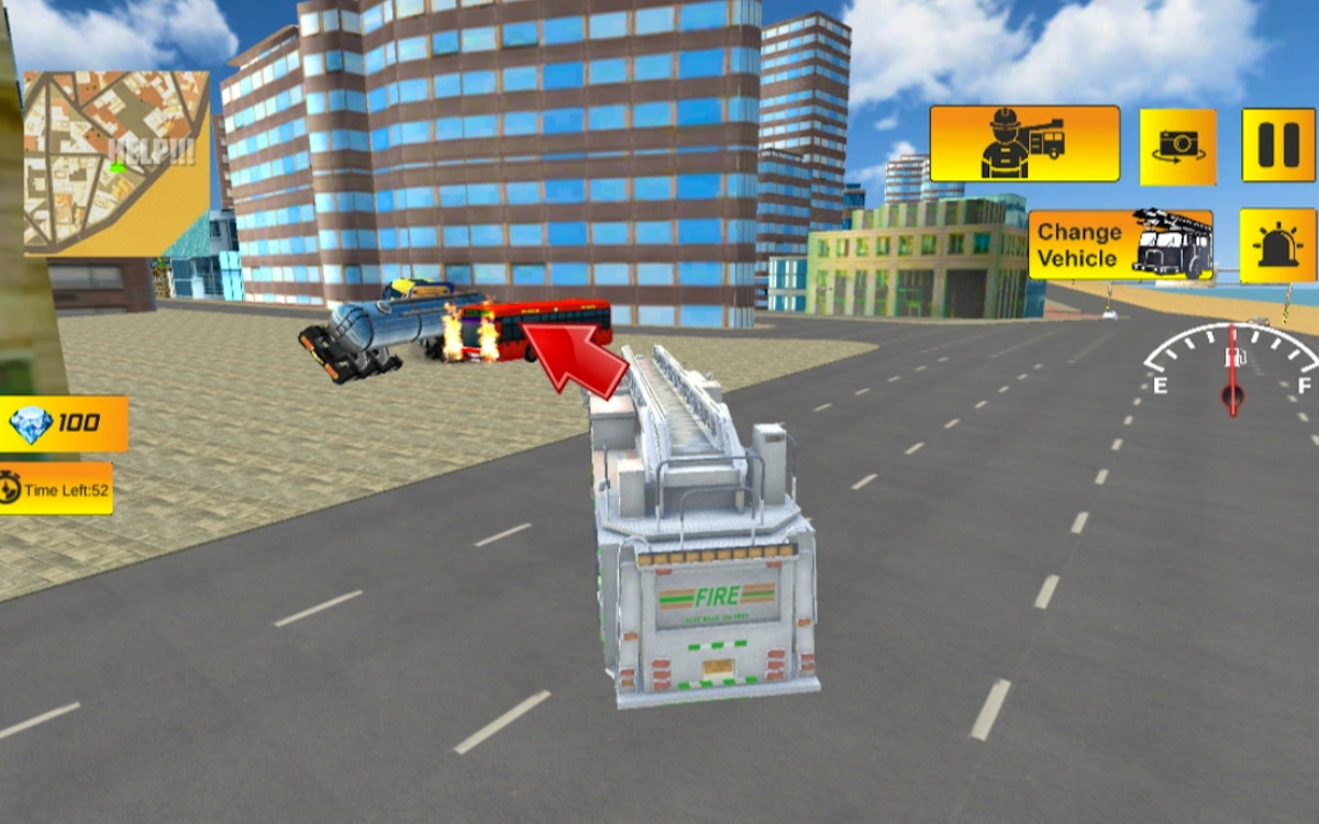 Fire City Truck Rescue Driving Simulator