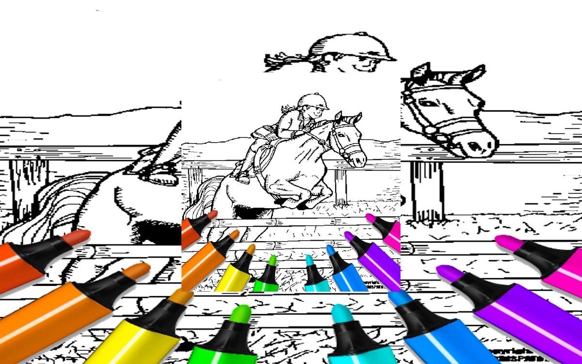 Kid Jumping Coloring
