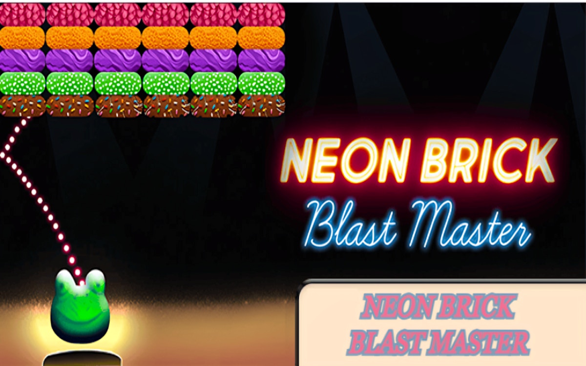 Neon Brick Blast Master