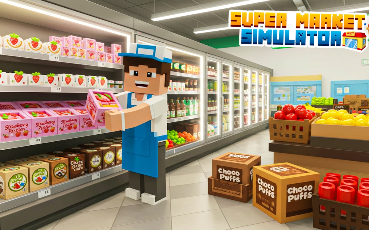 Pixels Supermarket Simulator